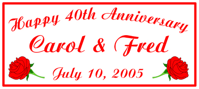Anniversary Party Favors