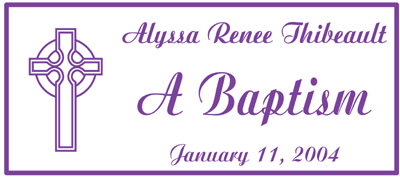 CHRISTENING - BAPTISM PARTY FAVORS