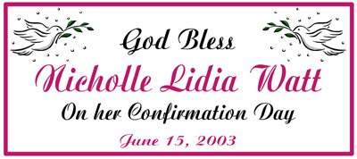 personalized custom Confirmation party favors