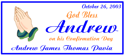 personalized custom Confirmation party favors