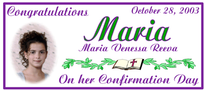 personalized custom Confirmation party favors