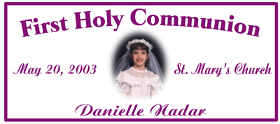 Communion party favors