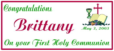 Communion party favors