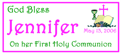Communion party favors