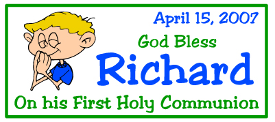 Communion party favors