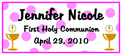Communion party favors