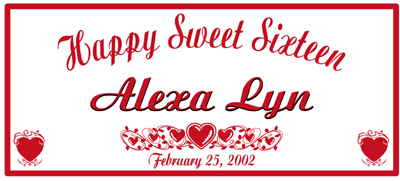 sweet sixteen 16 party favors