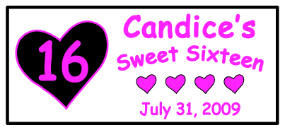 sweet sixteen 16 party favors