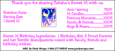 sweet sixteen 16 party favors